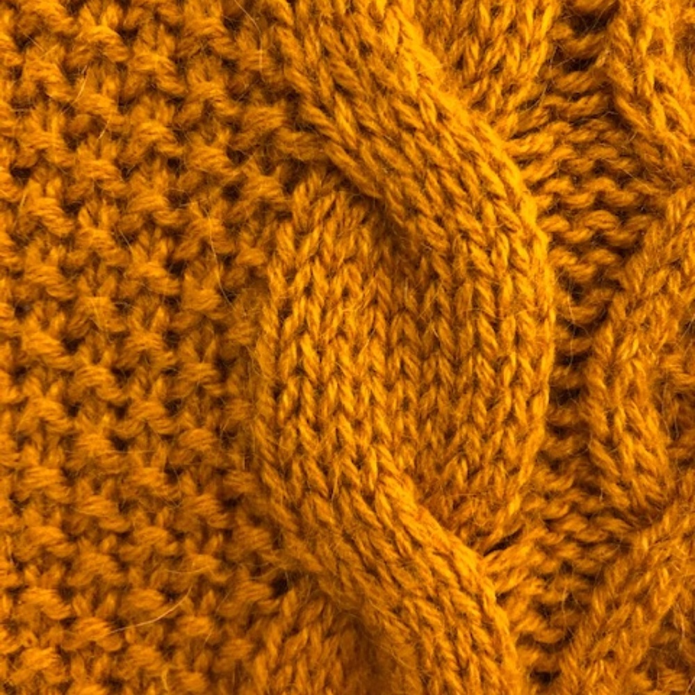 Orange Cable Sweater - image 2